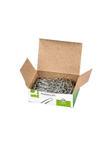 Clips zinc q-connect n 4 labiados 50 mm caja de 100 unidades