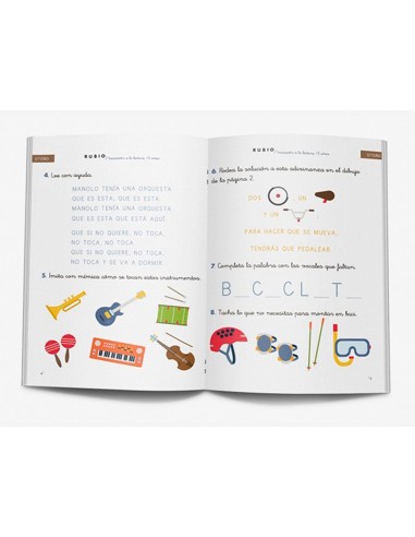 Cuaderno rubio iniciacion a la lectura + 5 años