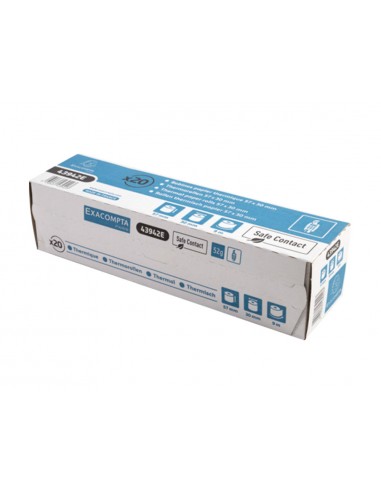 Rollo sumadora exacompta safe contact termico 57 mm x 30 mm 52 g/m2