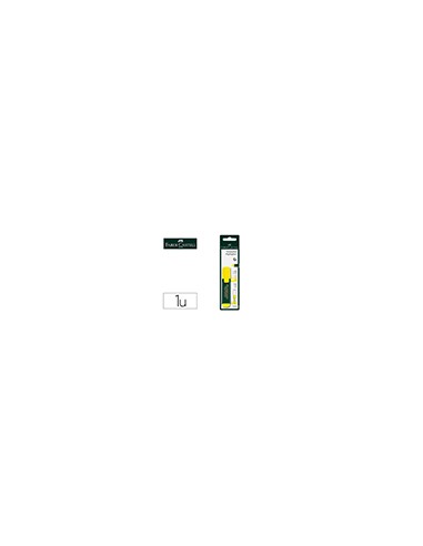 Rotulador faber castell fluorescente textliner 48 amarillo blister de 1 unidad