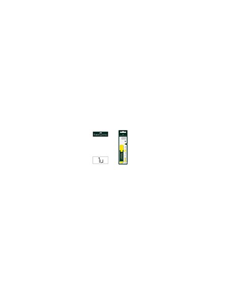 Rotulador faber castell fluorescente textliner 48 amarillo blister de 1 unidad