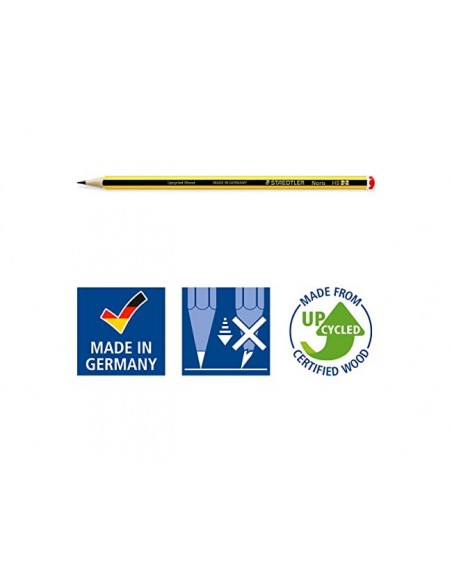 Lapices de grafito staedtler noris n.2 hb blister de 3 unidades