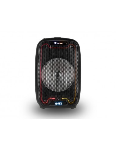 Altavoz ngs bluetooth wild samba portatil 30w con microfono con cable bateria y luces led micro usb usb aux