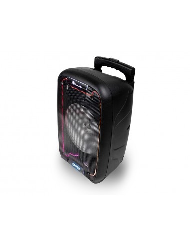 Altavoz ngs bluetooth wild samba portatil 30w con microfono con cable bateria y luces led micro usb usb aux