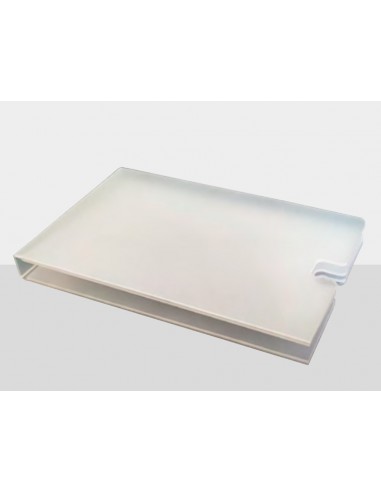 Portamascarilla pardo plegable polipropileno transparente 10x60x90 mm