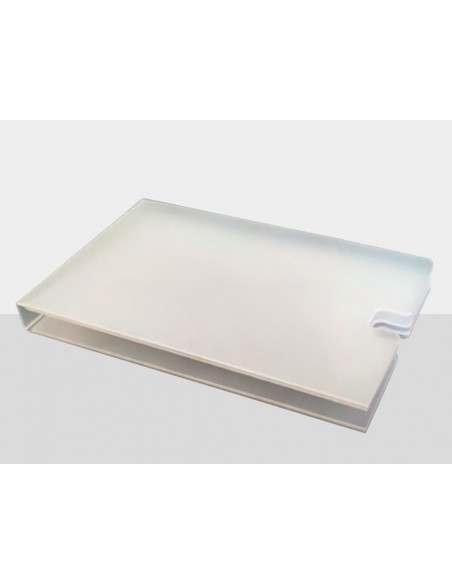 Portamascarilla pardo plegable polipropileno transparente 10x60x90 mm