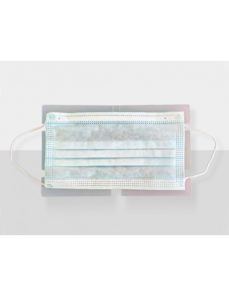 Portamascarilla pardo plegable polipropileno transparente 10x60x90 mm