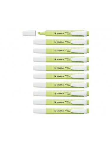 Rotulador stabilo fluorescente fino swing cool pastel chispa de lima