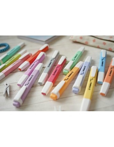 Rotulador stabilo fluorescente fino swing cool pastel chispa de lima