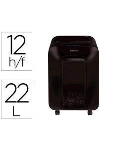 Destructora de documentos fellowes lx-200 capacidad de corte 12 h seguridad p4 destruye grapas clips y