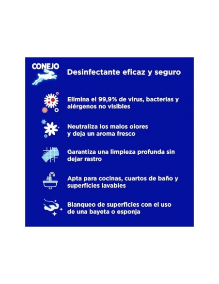 Lejia conejo frescor floral botella de 2 litros
