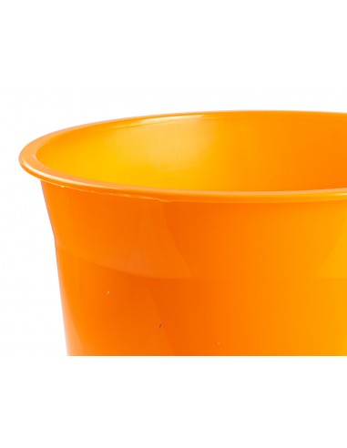 Papelera plastico q-connect naranja translucido 13 litros 275x285 mm