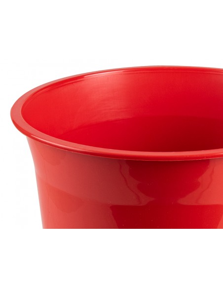 Papelera plastico q-connect rojo opaco 13 litros 275x285 mm