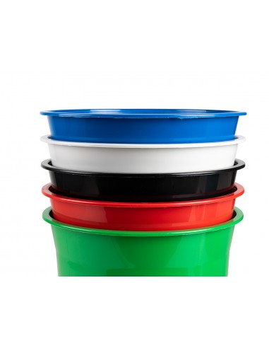Papelera plastico q-connect rojo opaco 13 litros 275x285 mm