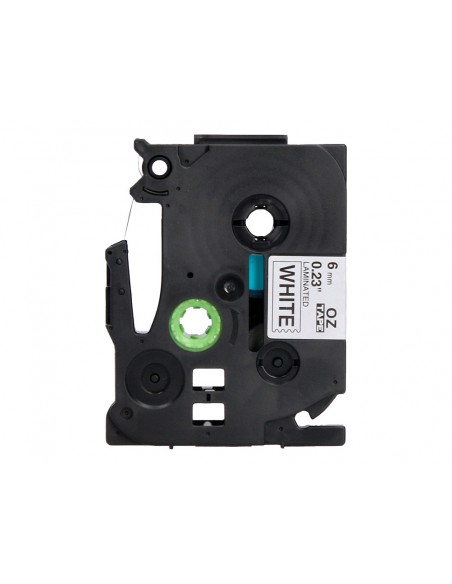 Cinta q-connect tze-211 blanco-negro 6mm longitud 8 m Cinta q-connect tze-211 blanco-negro 6mm longitud 8 m
