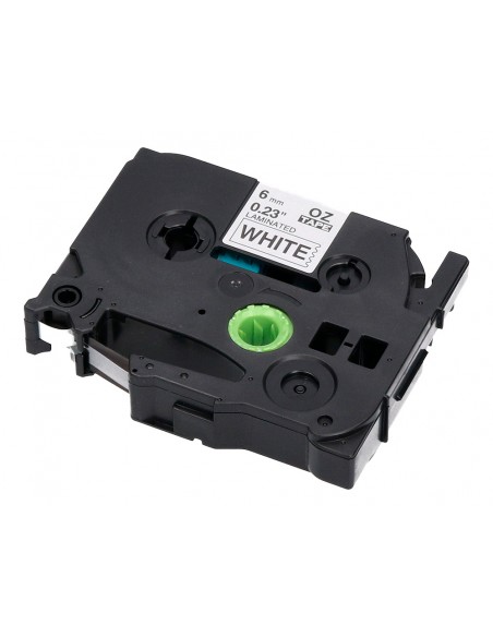 Cinta q-connect tze-211 blanco-negro 6mm longitud 8 m Cinta q-connect tze-211 blanco-negro 6mm longitud 8 m
