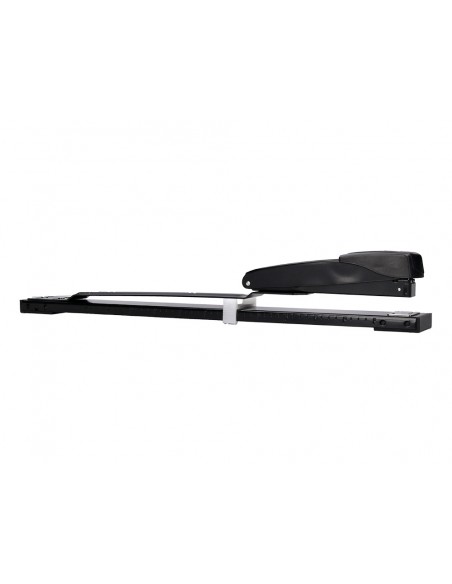 Grapadora q-connect kf02292 metalica brazo largo capacidad 20 hojas usa grapas 24/6 y 26/6 color negro