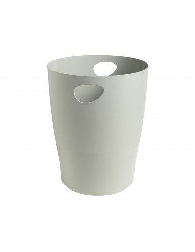 Papelera plastico exacompta ecoblack gris 15 litros
