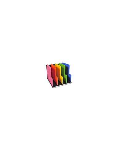 Organizador de armario exacompta modulotop negro multicolor vertical 5 compartimentos 300x288x255 mm