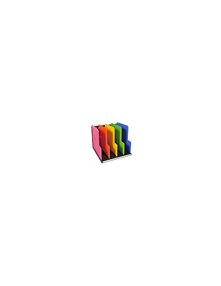 Organizador de armario exacompta modulotop negro multicolor vertical 5 compartimentos 300x288x255 mm