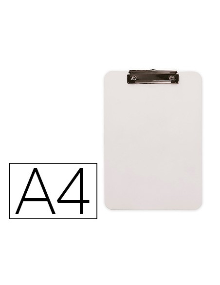 Portanotas q-connect plastico din a4 blanco 2,5mm