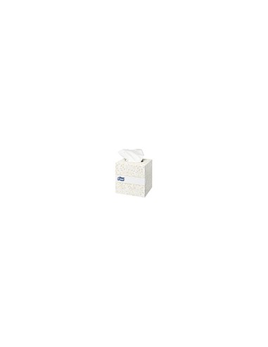 Pañuelos faciales tork extrasuaves 2 capas 20,9x20 cm caja cubo de 100 unidades