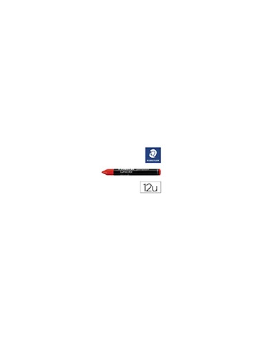 Cera staedtler para marcar rojo lumocolor permanente omnigraph 236 caja de 12 unidades