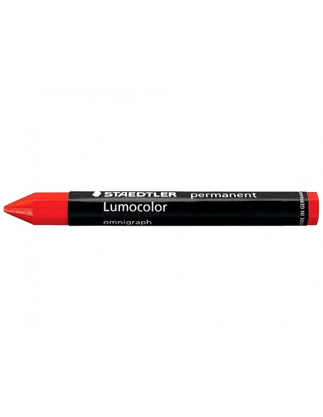 Cera staedtler para marcar rojo lumocolor permanente omnigraph 236 caja de 12 unidades