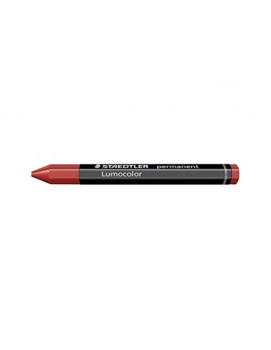 Cera staedtler para marcar rojo lumocolor permanente omnigraph 236 caja de 12 unidades