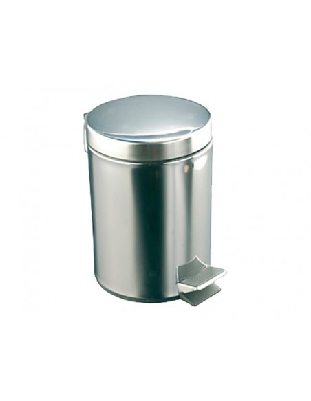 Papelera con pedal acero inoxidable brillo 20 l 435x295x350 mm