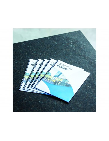 Tapa de encuadernacion fellowes din a3 pvc transparente cristal 200 micras pack de 100 unidades