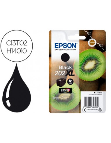 Ink-jet epson 202 xl xp-6000 / xp-6005 / xp-6100 / xp-6105 photo negro 800 pag