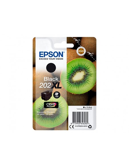 Ink-jet epson 202 xl xp-6000 / xp-6005 / xp-6100 / xp-6105 photo negro 800 pag