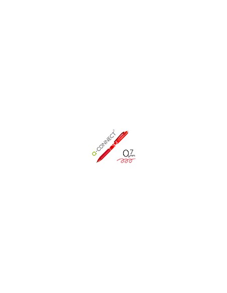 Boligrafo q-connect retractil borrable 0,7 mm color rojo Boligrafo q-connect retractil borrable 0,7 mm color rojo