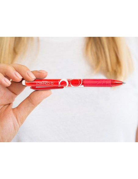 Boligrafo q-connect retractil borrable 0,7 mm color rojo Boligrafo q-connect retractil borrable 0,7 mm color rojo