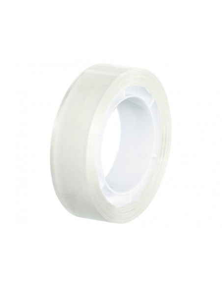 Cinta adhesiva q-connect invisible 7,5 m x 19 mm con portarrollo en blister