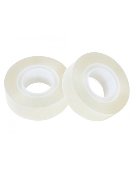 Cinta adhesiva q-connect invisible 7,5 m x 19 mm con portarrollo en blister