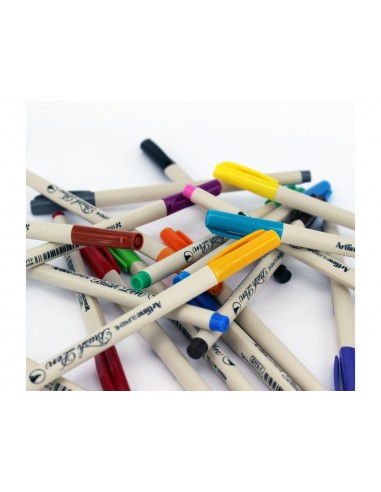 Rotulador artline supreme brush pintura base de agua punta tipo pincel trazo variable verde