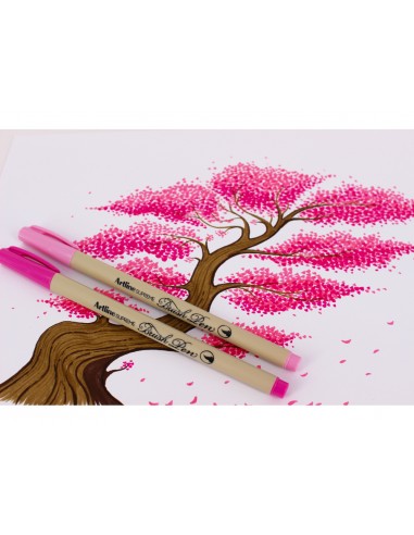 Rotulador artline supreme brush pintura base de agua punta tipo pincel trazo variable celeste