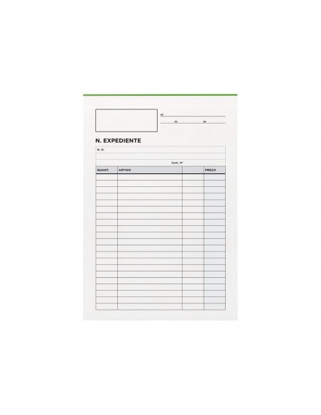 Talonario liderpapel notas de expediente cuarto duplo texto en portugues Talonario liderpapel notas de expediente cuarto duplo texto en portugues