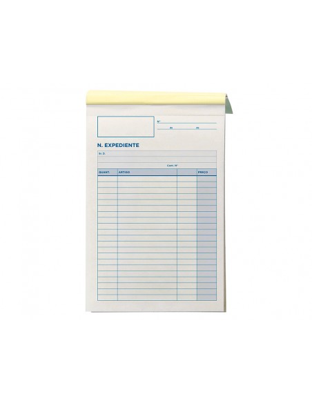 Talonario liderpapel notas de expediente cuarto duplo texto en portugues Talonario liderpapel notas de expediente cuarto duplo texto en portugues