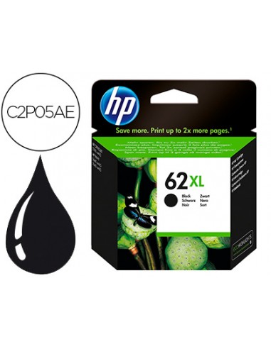 Ink-jet hp 62xl envy 5640/7640 officejet 5740 negro 600 pag