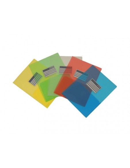Carpeta dossier office box polipropileno din a4 doble con tarjetero verde