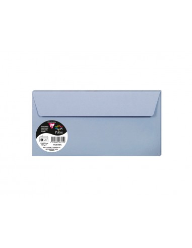 Sobre clairefontaine pollen 110x220 mm azul lavanda pack de 5 unidades