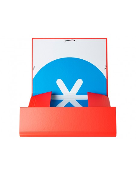 Carpeta antartik gomas tres solapas carton forrado a4 color rojo Carpeta antartik gomas tres solapas carton forrado a4 color rojo
