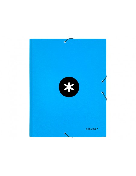 Carpeta antartik gomas tres solapas carton forrado a4 color azul Carpeta antartik gomas tres solapas carton forrado a4 color azul