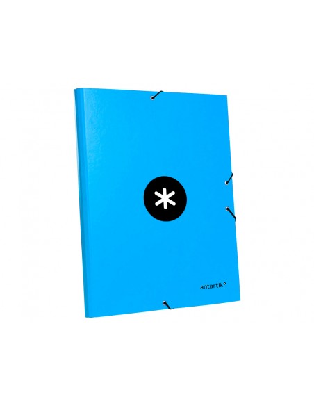 Carpeta antartik gomas tres solapas carton forrado a4 color azul Carpeta antartik gomas tres solapas carton forrado a4 color azul