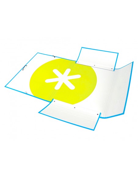 Carpeta antartik gomas tres solapas carton forrado a4 color azul Carpeta antartik gomas tres solapas carton forrado a4 color azul