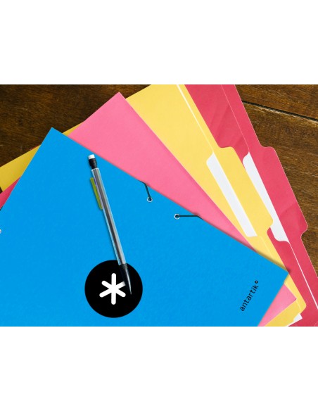 Carpeta antartik gomas tres solapas carton forrado a4 color azul Carpeta antartik gomas tres solapas carton forrado a4 color azul