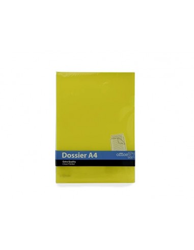 Carpeta dossier uñero office box extra din a4 amarillo